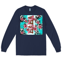 Navy floral mama Long Sleeve Tee - AdoDesignShop