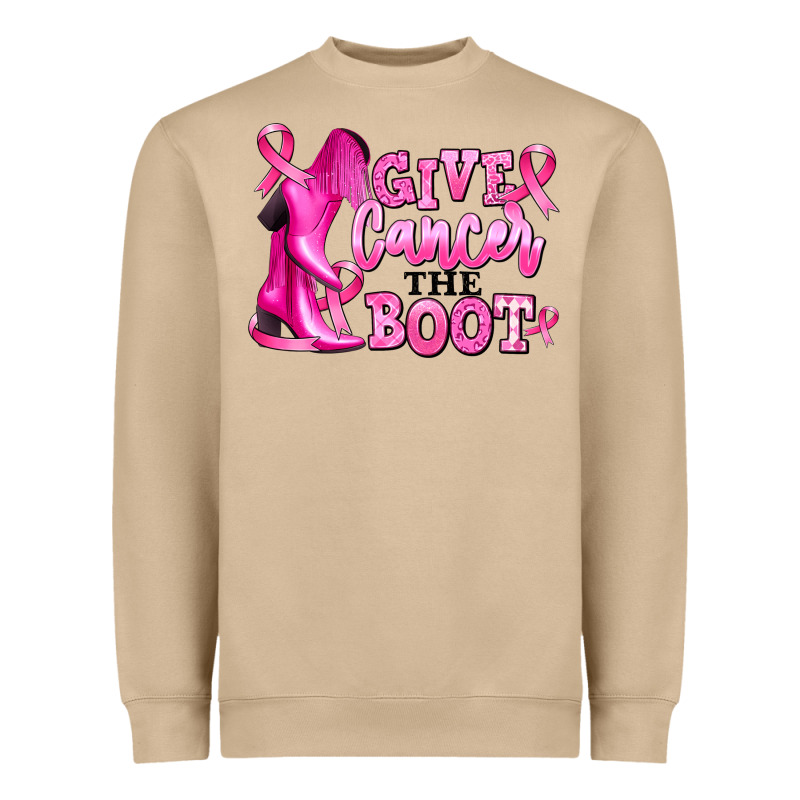 Give Cancer The Boot Heavyweight Sweatshirt by RanaPortraitStore | Teevron