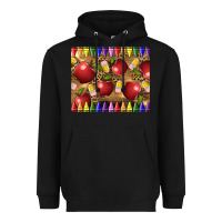 Black Teacher Crayons And Apples Heavyweight Hoodie - LillyAllenDesigns