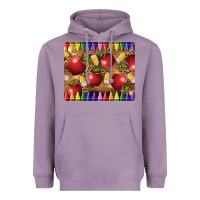 Lavender Teacher Crayons And Apples Heavyweight Hoodie - LillyAllenDesigns