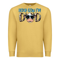 Antique Gold holy cow i'm dad Premium Sweatshirt - MaliasSmallBusiness