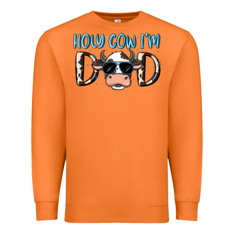 Holy Cow I'm Dad Premium Sweatshirt by MaliasSmallBusiness | Teevron