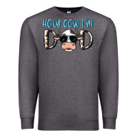 Charcoal Heather holy cow i'm dad Premium Sweatshirt - MaliasSmallBusiness