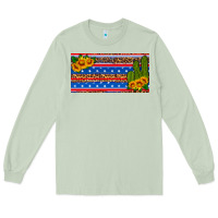 Matcha usa sunflower and cactus license plate Long Sleeve Tee - HRA Design Shop