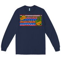 Navy usa sunflower and cactus license plate Long Sleeve Tee - HRA Design Shop