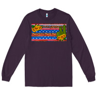 Plum usa sunflower and cactus license plate Long Sleeve Tee - HRA Design Shop