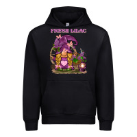 Black fresh lilac gnome Urban Hoodie - BarkalooDesign