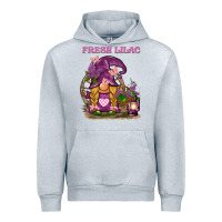 Heather Grey fresh lilac gnome Urban Hoodie - BarkalooDesign