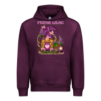 Mauve Wine fresh lilac gnome Urban Hoodie - BarkalooDesign
