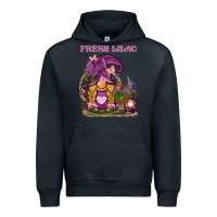 Navy fresh lilac gnome Urban Hoodie - BarkalooDesign