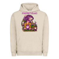 Pigment French Oak fresh lilac gnome Urban Hoodie - BarkalooDesign