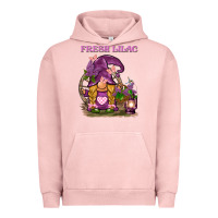Pigment Salmon fresh lilac gnome Urban Hoodie - BarkalooDesign