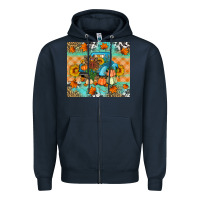 Navy Thanksgiving Truck With Turkey Zipper Hoodie - Artiststas
