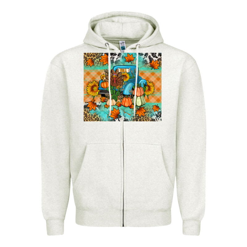 Thanksgiving Truck With Turkey Zipper Hoodie by Artiststas | Teevron