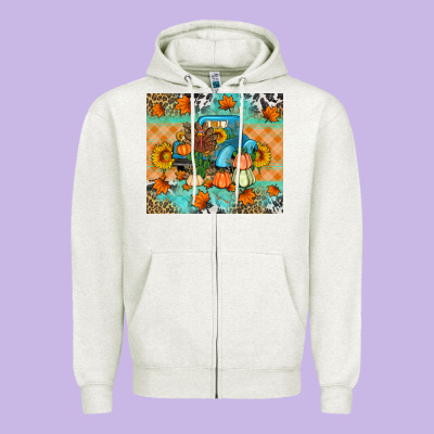 Thanksgiving Truck With Turkey Zipper Hoodie Designed By Artiststas