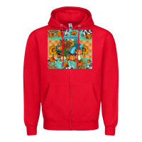 Red Thanksgiving Truck With Turkey Zipper Hoodie - Artiststas