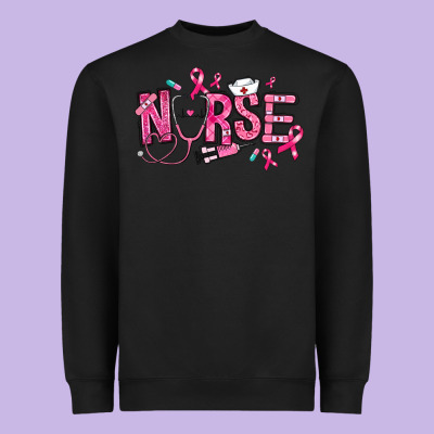 Heavyweight Sweatshirt breast cancer nurse