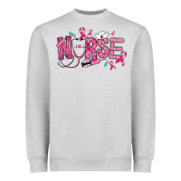 Heather Grey breast cancer nurse Heavyweight Sweatshirt - RanaPortraitStore