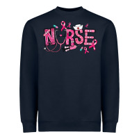 Navy breast cancer nurse Heavyweight Sweatshirt - RanaPortraitStore