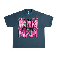 Midnight Navy i wear pink for my mom Urban Heavy Tee - Zillion Design Studio