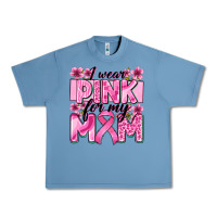 Pebble Blue i wear pink for my mom Urban Heavy Tee - Zillion Design Studio