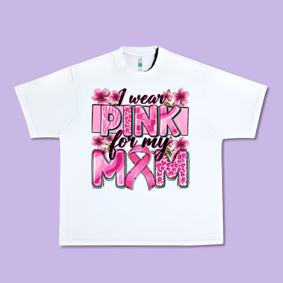 I Wear Pink For My Mom Urban Heavy Tee Designed By Zillion Design Studio