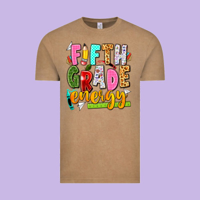 Fifth Grade Energy Vintage Tee Designed By Texasbilliewilder