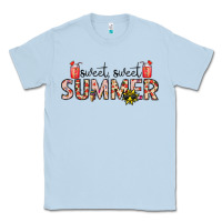 Dusty Blue sweet sweet summer Classic Tee - CowhideDigitalArt