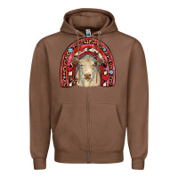 Chestnut valentines charolais  rainbow Zipper Hoodie - JahusDesignShop