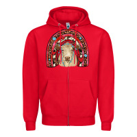 Red valentines charolais  rainbow Zipper Hoodie - JahusDesignShop