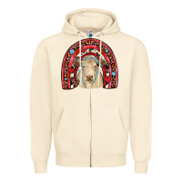 Sandshell valentines charolais  rainbow Zipper Hoodie - JahusDesignShop