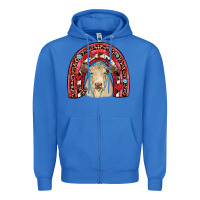 True Royal valentines charolais  rainbow Zipper Hoodie - JahusDesignShop