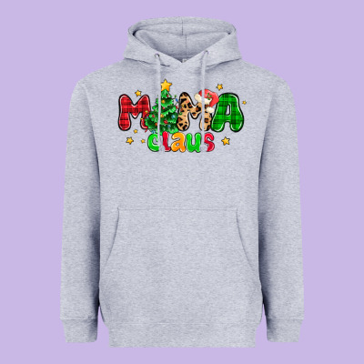Mama Claus Heavyweight Hoodie Designed By Nancycooperartshop