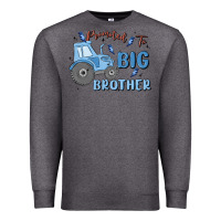 Charcoal Heather promoted to big brother Premium Sweatshirt - MaliasSmallBusiness