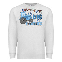 Oatmeal Heather promoted to big brother Premium Sweatshirt - MaliasSmallBusiness