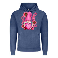 Vintage Denim Breast Cancer gnomes Vintage Hoodie - RanaPortraitStore