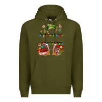 Army Green customize christmas elf Premium Hoodie - MaliasSmallBusiness
