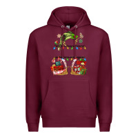 Burgundy customize christmas elf Premium Hoodie - MaliasSmallBusiness