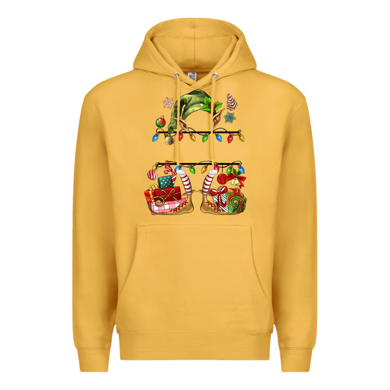 Customize Christmas Elf Premium Hoodie by MaliasSmallBusiness | Teevron