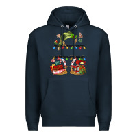 Navy customize christmas elf Premium Hoodie - MaliasSmallBusiness
