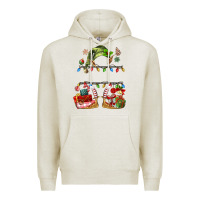 Oatmeal Heather customize christmas elf Premium Hoodie - MaliasSmallBusiness