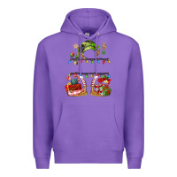 Purple customize christmas elf Premium Hoodie - MaliasSmallBusiness