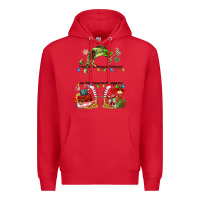 Red customize christmas elf Premium Hoodie - MaliasSmallBusiness