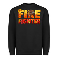 Black firefighter Heavyweight Sweatshirt - texasbilliewilder