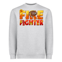 Heather Grey firefighter Heavyweight Sweatshirt - texasbilliewilder