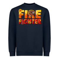 Navy firefighter Heavyweight Sweatshirt - texasbilliewilder