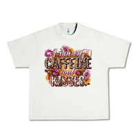 Pistachio i run on caffeine and kisses Urban Heavy Tee - Zillion Design Studio