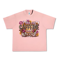 Salmon i run on caffeine and kisses Urban Heavy Tee - Zillion Design Studio