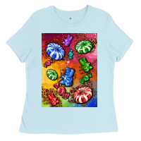Baby Blue candies  air freshener Ladies Tee - AdoDesignShop