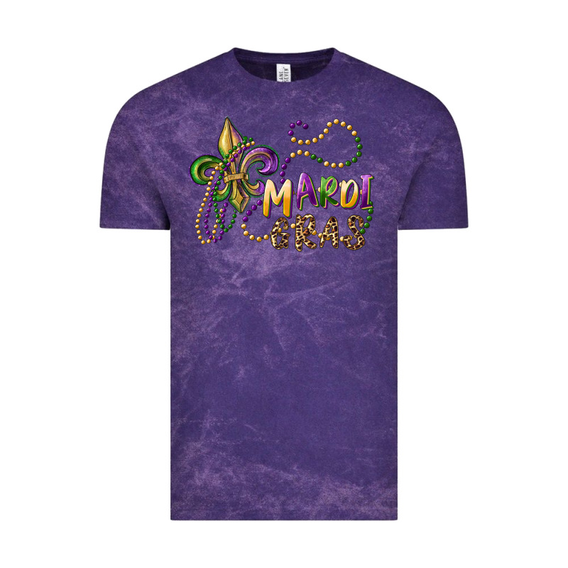 Mardi Gras Fleur De Lis And Beads Vintage Tee by RanaPortraitStore | Teevron
